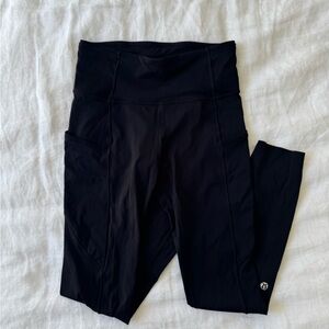 Lululemon Fast and Free High-Rise Crop with Pockets 19”